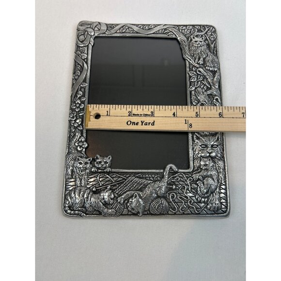 Vintage Arthur Court Pewter Picture Frame Cats Kittens for 4.5x6.5 in - Picture 12 of 12